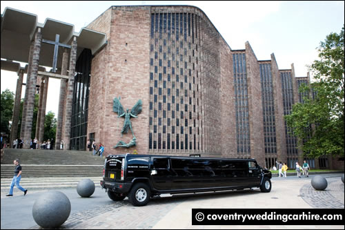 Outside Coventry Cathedral